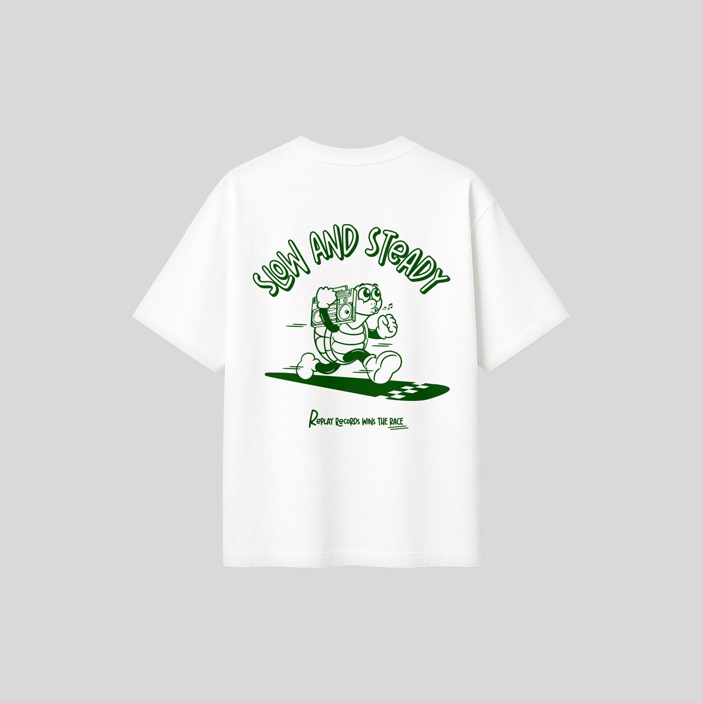 T-SHIRT SLOW & STEADY WHITE