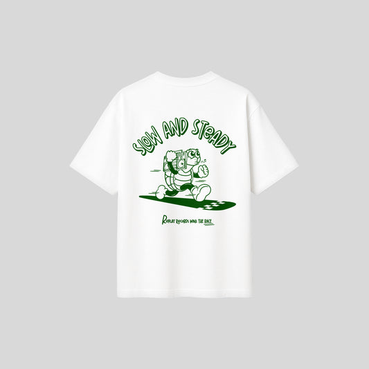 T-SHIRT SLOW & STEADY WHITE